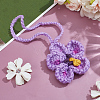 1Pc Polyester Flower Pendant Decorations HJEW-SC0003-02C-4
