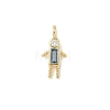 Brass Micro Pave Cubic Zirconia Pendants ZIRC-I356-17G-A08-1