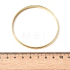 304 Stainless Steel Plain Bangles for Women Men BJEW-Z167-01G-03-5