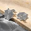 304 Stainless Steel Stud Earrings for Women EJEW-M089-03P-4