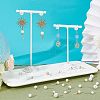 84Pcs 6 Styles Acrylic Imitation Pearl Beads Ball Stud Earring Findings STAS-FH0001-55-2
