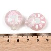 Printed Opaque Acrylic Beads OACR-D041-01A-3
