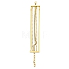 304 Stainless Steel Chains Multi-strand Bracelet for Women BJEW-G674-01B-G-2