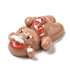 Christmas Theme Opaque Resin Cabochons LS-RESI-E043-01K-3