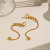304 Stainless Steel Chain Tassel Stud Earrings for Women LS-IO3537-1-4