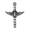 Religion 304 Stainless Steel with Rhinestone Pendants STAS-Z179-09AS-1