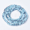 Electroplate Glass Beads Strands EGLA-A034-J6mm-F04-2