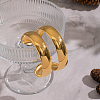European Style 304 Stainless Steel Double Layers Open Cuff Bangles for Women EH8153-6