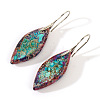 Bohemian Style 304 Stainless Steel Emperor Stone Dangle Earrings SL3554-1-1