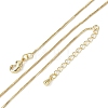 Brass Box Chain Necklaces for Women NJEW-D302-42G-4