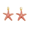 Brass Enamel Pendants KK-CBACBC6-05G-02-1
