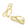 Brass Open Cuff Ring RJEW-E292-07G-1