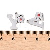 304 Stainless Steel Rhinestone Pendants Sets STAS-B123-03P-3