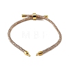 Adjustable Round Polyester Braided Cord Bracelet Making FIND-G117-01G-02-1