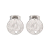 304 Stainless Steel Stud Earring Finding STAS-Z091-02P-06-1