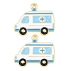 Medical Theme Alloy Enamel Pendants AL-CBA2919-03G-03A-1