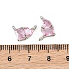 Brass Pave Cubic Zirconia Charms CU-CBA6A75-04P-01-3