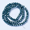 Electroplate Glass Beads Strands EGLA-A034-P4mm-A14-2