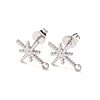 304 Stainless Steel Stud Earrings STAS-K291-13C-P-1