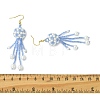 Glass Seed with Glass Pearl Tassel Dangle Earrings EJEW-MZ00727-01-5