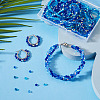 10 Strands 5 Colors Electroplate Transparent Glass Beads Strands EGLA-TA0013-78B-7