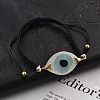 Evil Eye Acrylic Link Bracelets BJEW-U027-01G-5