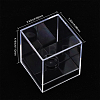 Square Transparent Acrylic Baseball Display Case CON-WH0092-19-2