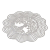 201 Stainless Steel 3D Rotating Hanging Wind Spinner STAS-B122-01P-08-2