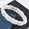 Bamboo Natural Quartz Crystal Beads Stretch Bracelets for Women Men BJEW-K304-01L-3