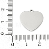 201 Stainless Steel Pendants STAS-F316-40P-08-3