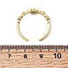 Brass Micro Pave Cubic Zirconia Cuff Rings for Women RJEW-L336-01G-01-5