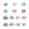 Craftdady 350Pcs 14 Colors Natural Sesame Jasper/Kiwi Jasper Beads G-CD0001-13-2