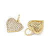 Brass Micro Pave Cubic Zirconia Pendant KK-H477-3G-2