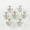 Round AB Color Transparent Acrylic Beads TACR-D005-14mm-06-1