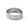 201 Stainless Steel Plain Band Ring for Women RJEW-I089-31P-2