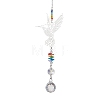 Glass Beads & 201 Stainless Steel Hanging Suncatchers HJEW-JM04762-01-2