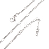 Brass Curb Chains Necklaces for Women NJEW-D302-07P-2