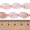 Natural Red Hematoid Quartz/Ferruginous Quartz Beads Strands G-A295-A07-01-5