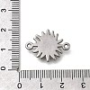 304 Stainless Steel Connector Charms STAS-C119-04P-3