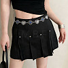 Boho Alloy Resin Blue Heart Flower Waist Chains WG5CDCC-01-1