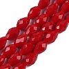 Opaque Solid Color Beads Strands EGLA-N013-P4mm-D07-1