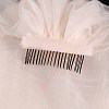 Long Mesh Tulle Bridal Veils with Combs HULI-PW0002-023B-01-1