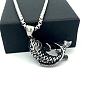 Vintage Fish 304 Stainless Steel Pendant Necklaces for Women Men ZR4097-1