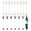 SUPERFINDINGS 15Pcs 5 Colors Iron Bar Beadable Keychain for Jewelry Making DIY Crafts KEYC-FH0001-43-1