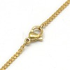 Trendy Unisex 201 Stainless Steel Twisted Chain Necklaces NJEW-L043-44G-3