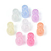 Luminous Frosted Transparent Acrylic Beads TACR-T029-21I-1