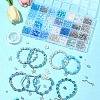 DIY Round Glass & CCB Plastic Beads Bracelets Making Kits DIY-FS0007-56A-8