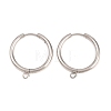 316 Stainless Steel Huggie Hoop Earring Findings EJEW-B158-01G-P-1