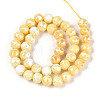 Anti-Tarnish Electroplate Glass Beads Strands GLAA-N010-10mm-01-2