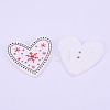 2-Hole Printed Wooden Buttons WOOD-WH0104-06-1